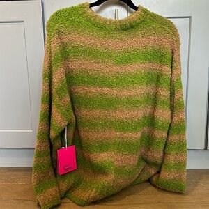 Brand New. The Elder Statesman Rover Boucle Pullover Astro Gradient Sweater.